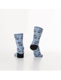 Blue women\'s socks with SD08 characters - Online store - Boutique